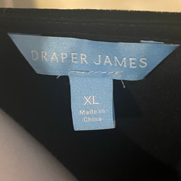 Draper James Black Velvet Flutter Sleeve Wrap Dress XL - Picture 6 of 6